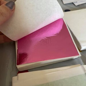Feuille d’or d’imitation rose, fournitures de résine, fournitures d’art d’ongle, feuilles de feuille, feuilles de feuille mince, fournitures d’artisanat, guilde