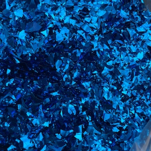 Bright blue Mylar Flakes, resin supplies,supplies, 10g per bag