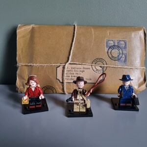 Indiana Jones Prop Diary and Custom Made Minifigures