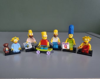 Simpsons Minifigures Set Of 6 Custom Made
