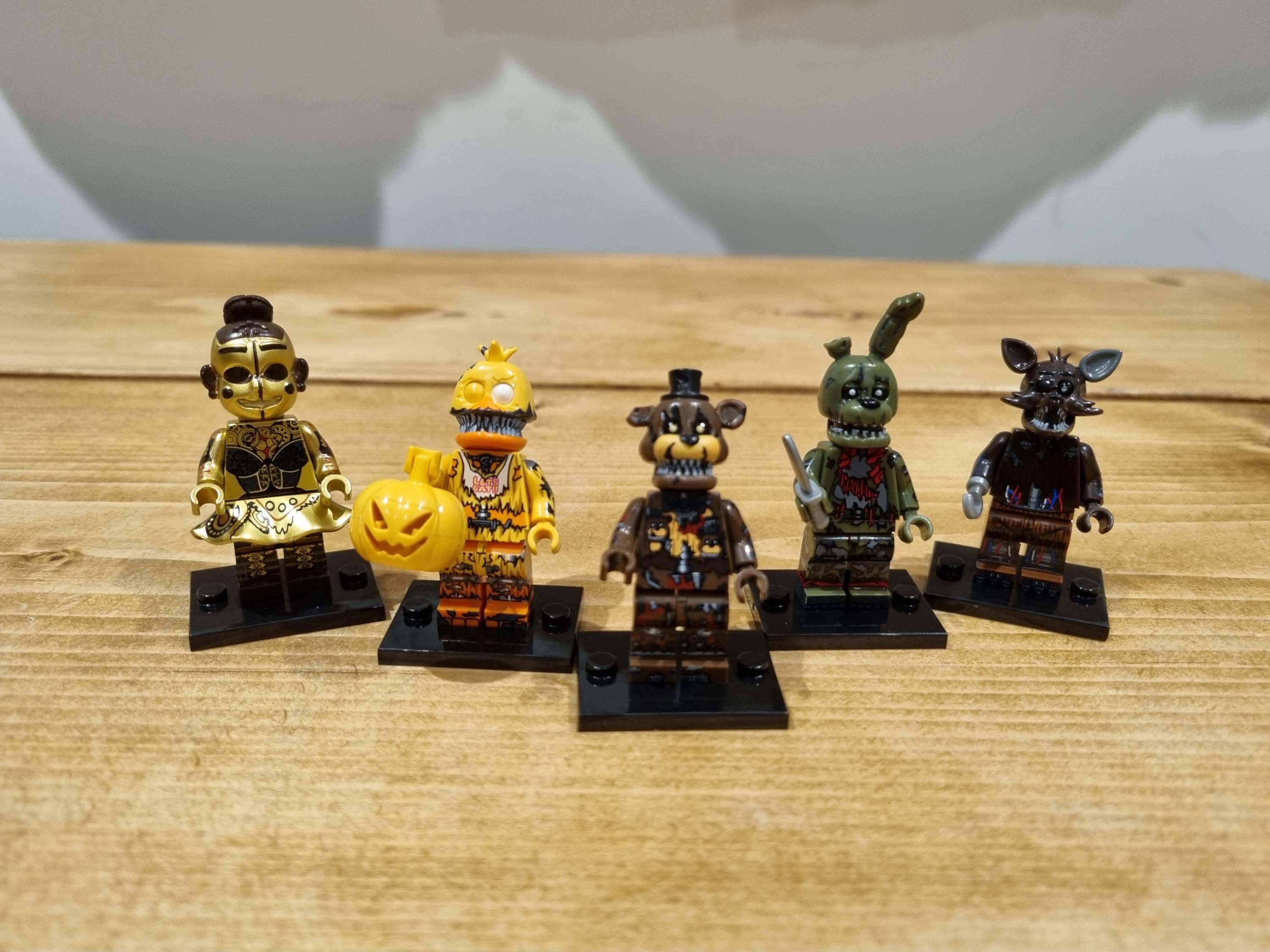 Security Office Lego Springtrap Minifigure McFarlane FNAF Five