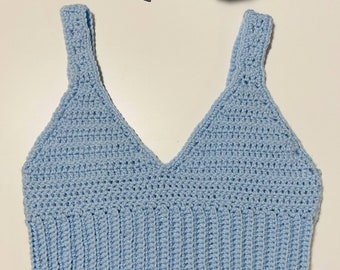 crochet crop top etsy