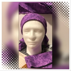 32” Purple Moonstone big bandana - Exclusive Bigger Human Bandana, Over-sized Bandana, Moonstone purple scarf, unique purple bandana scarf