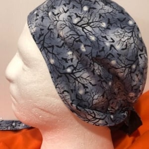 Doo Rag, Motorcycle Skull Cap Biker, Medical Scrub Cap, Du Rag, Bandana, Fully-lined head wrap, Bewitching Bats Doo Rags, mystic Doo Rags