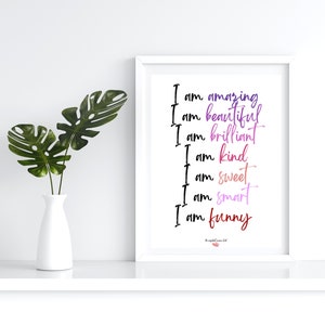 I Am Amazing Affirmation Poster