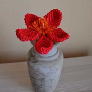 Macrame Flower Decor, Decorative macrame flower