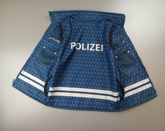 Police vest, optionally made of summer sweat, canvas or softshell, customizable