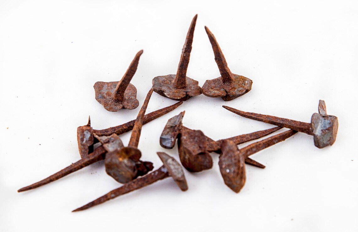 50 Hand Antique Nails Vintage Iron Nails Antique Etsy