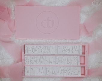 Script Font Set | Letter Stamp | Alphabet Stamp | Signature Font Stamp | Font Set | Custom Cookie Cutter and Stamp | 3D Stamp and Cutter