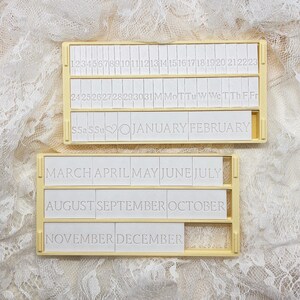 Standard Calendar Stamp Set | Months and Dates Stamp Set | Dates Stamp | Months Cookie Stamp | Numbers Cookie Stamp | 3D Cookie Stamp