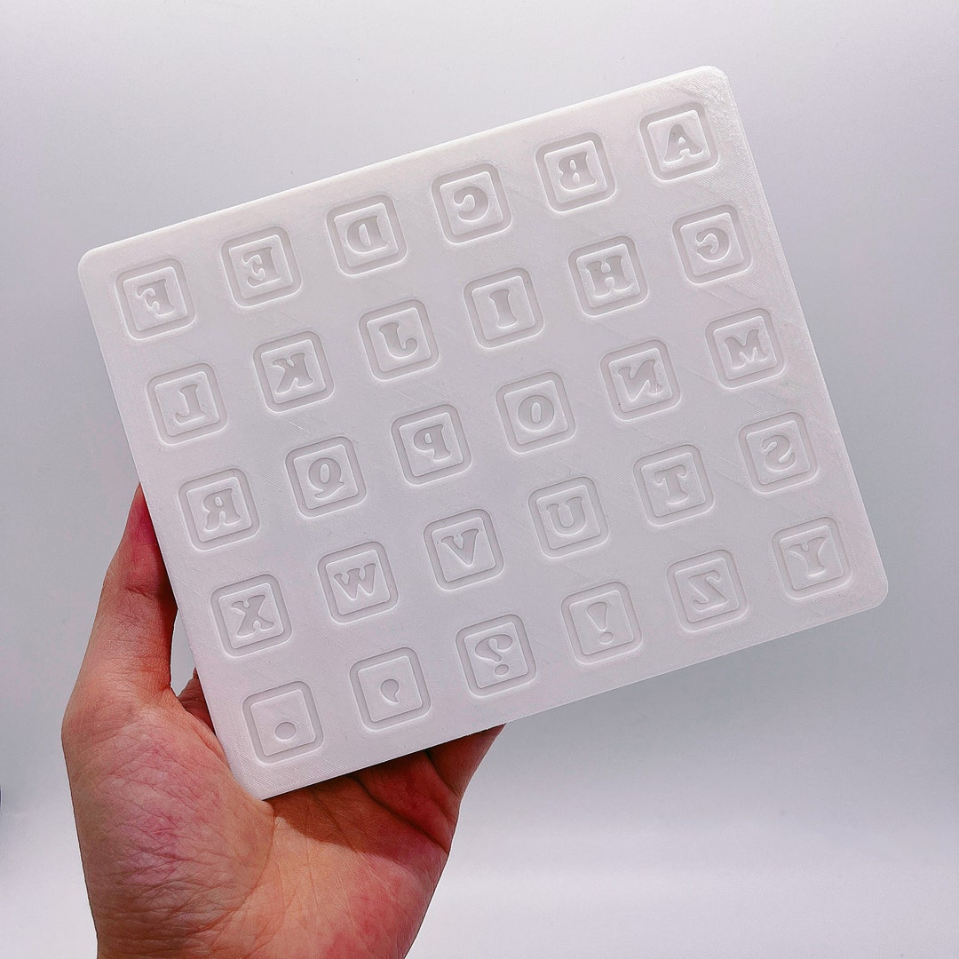 Block Letter Embosser Set Alphabet Embosser Set Letter Etsy Canada