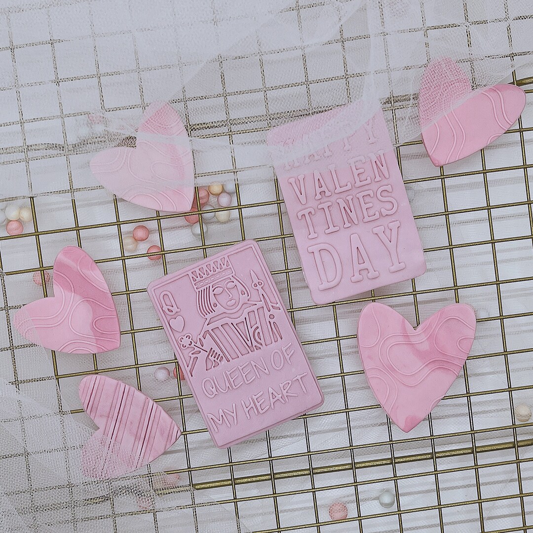 King of My Heart Embosser Queen of My Heart Embosser Happy Etsy