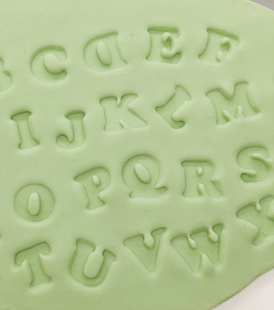 JekiiNova 4-Piece Fondant Letter Stamp Set - Food Grade Alphabet Stamps For Cakes & Cookies