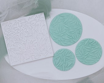 Leafy Pattern Embosser | Leafy Texture Stamp | 3d Cookie Cutter and Stamp | Custom Cookie Stamp