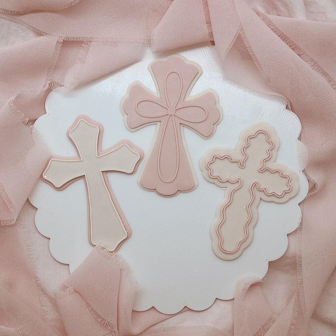 Cross Embosser Cross Cookie Stamp Baptism Cross Cookie Stamp