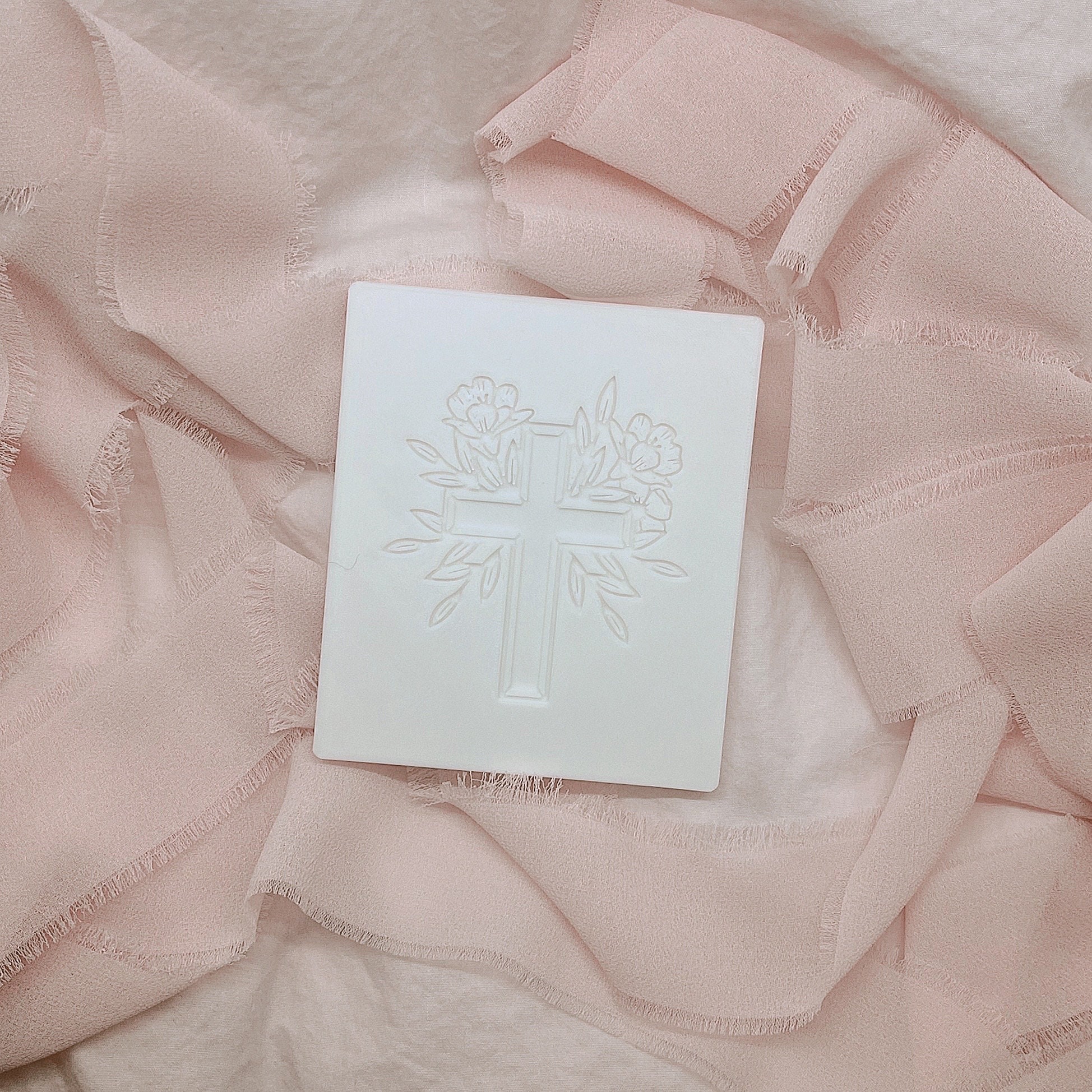 Floral Cross Embosser Set | Cross Embosser | Christening Cookie ...