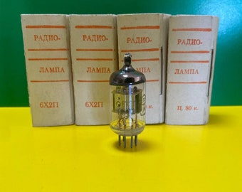 1pcs 6X2P (6h2п) Soviet double diode tubes | Fonon | in original box | New nos