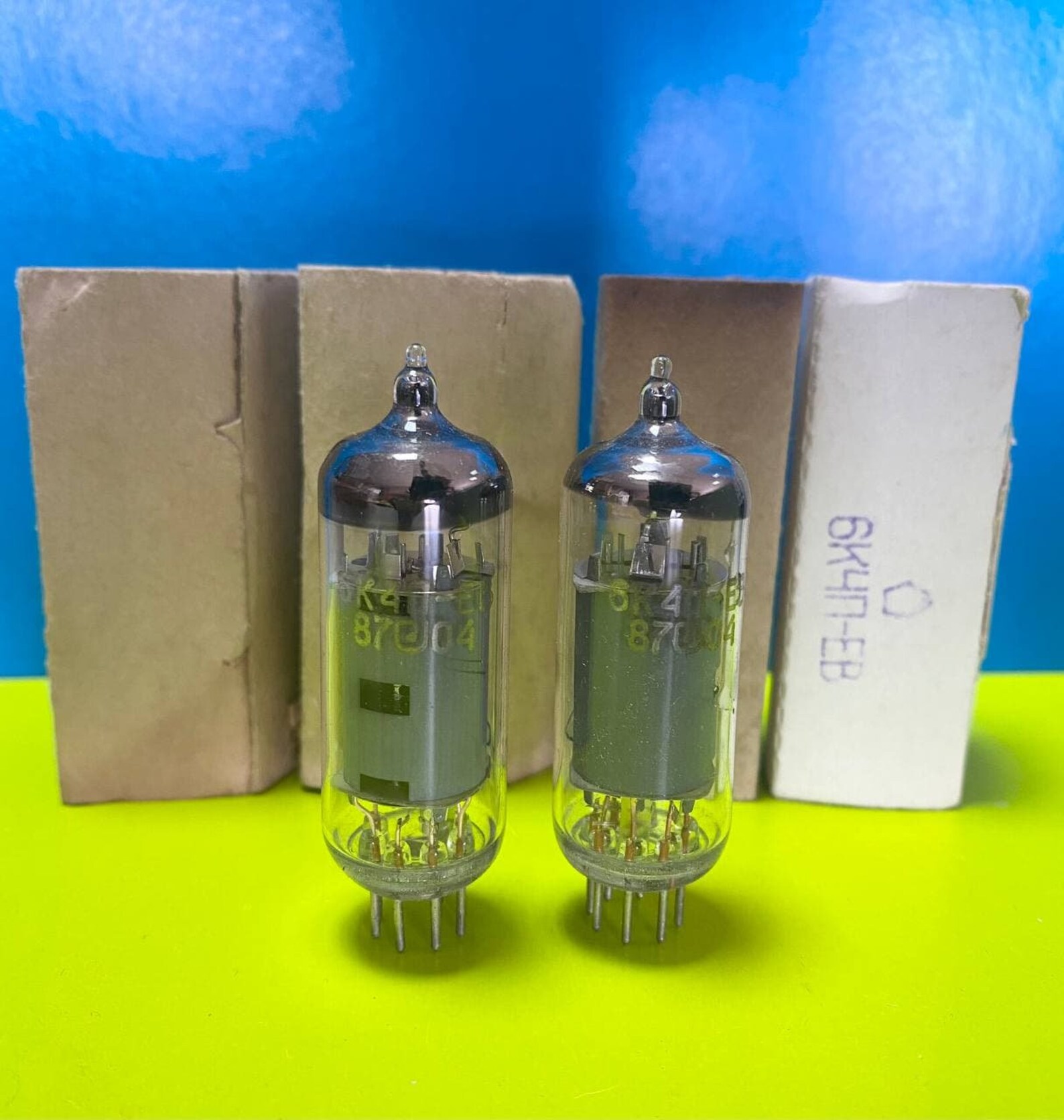 2pcs 6k4p-ev 6к4п-ев ef93 6ba6 soviet vacuum tubes ussr | Etsy