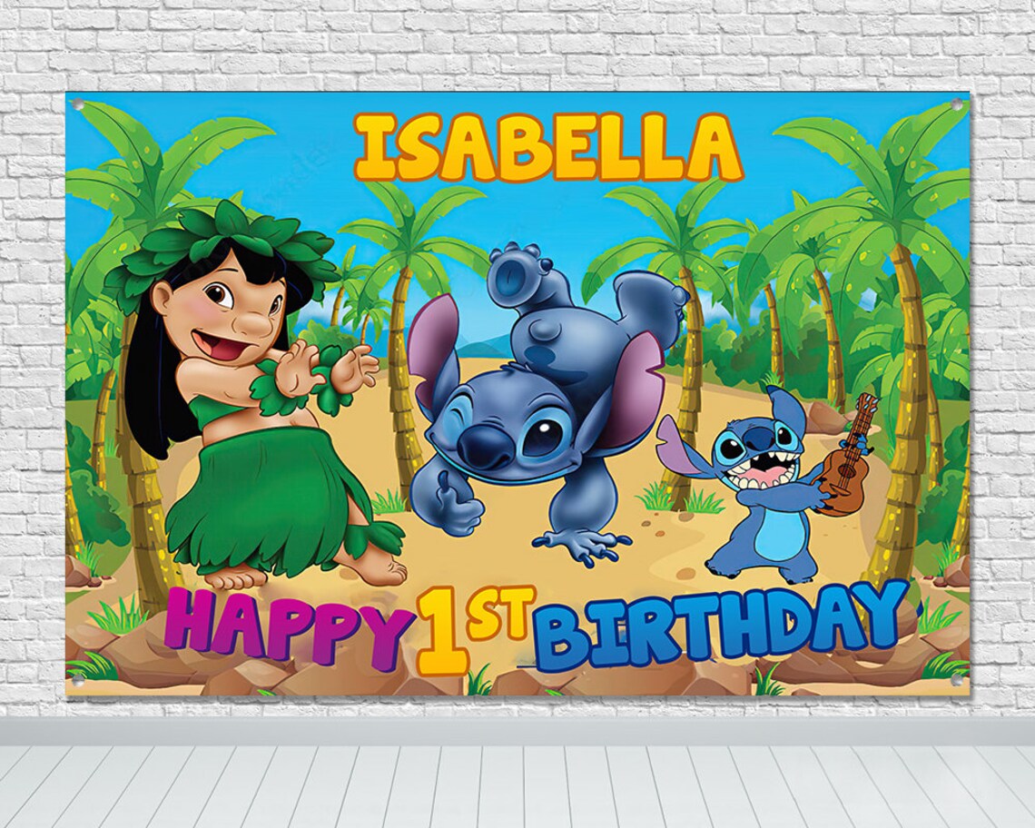 Lilo and Stitch Banner Lilo and Stitch Backdrop Lilo and | Etsy