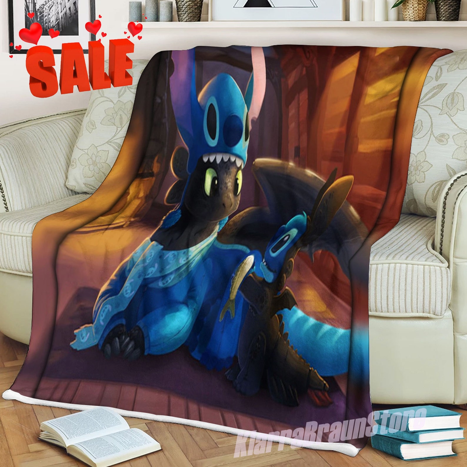 How to Train Your Dragon Blanket Cartoon Blanket Baby Etsy