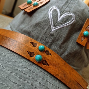 Tooled Leather Bracelet & Earring Set; Western Style Earrings; Western Style Bracelet; Western Jewelry