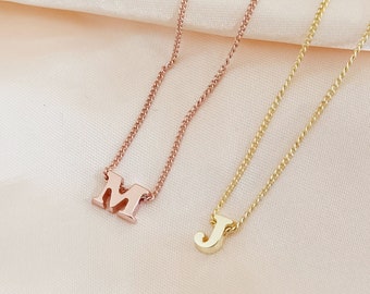 Personalized Initial Necklace,Dainty Letter Necklace,Custom Letter Jewellery,Gold Initial Necklace,Gift for Her,Mother's Day Gift