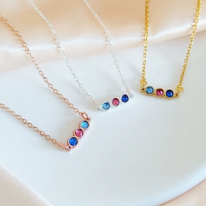Family Birthstone Necklace,Personalized Birthstone Pendants ,Custom Birthstone Necklace,Mothers Day Gift,Christmas Gift