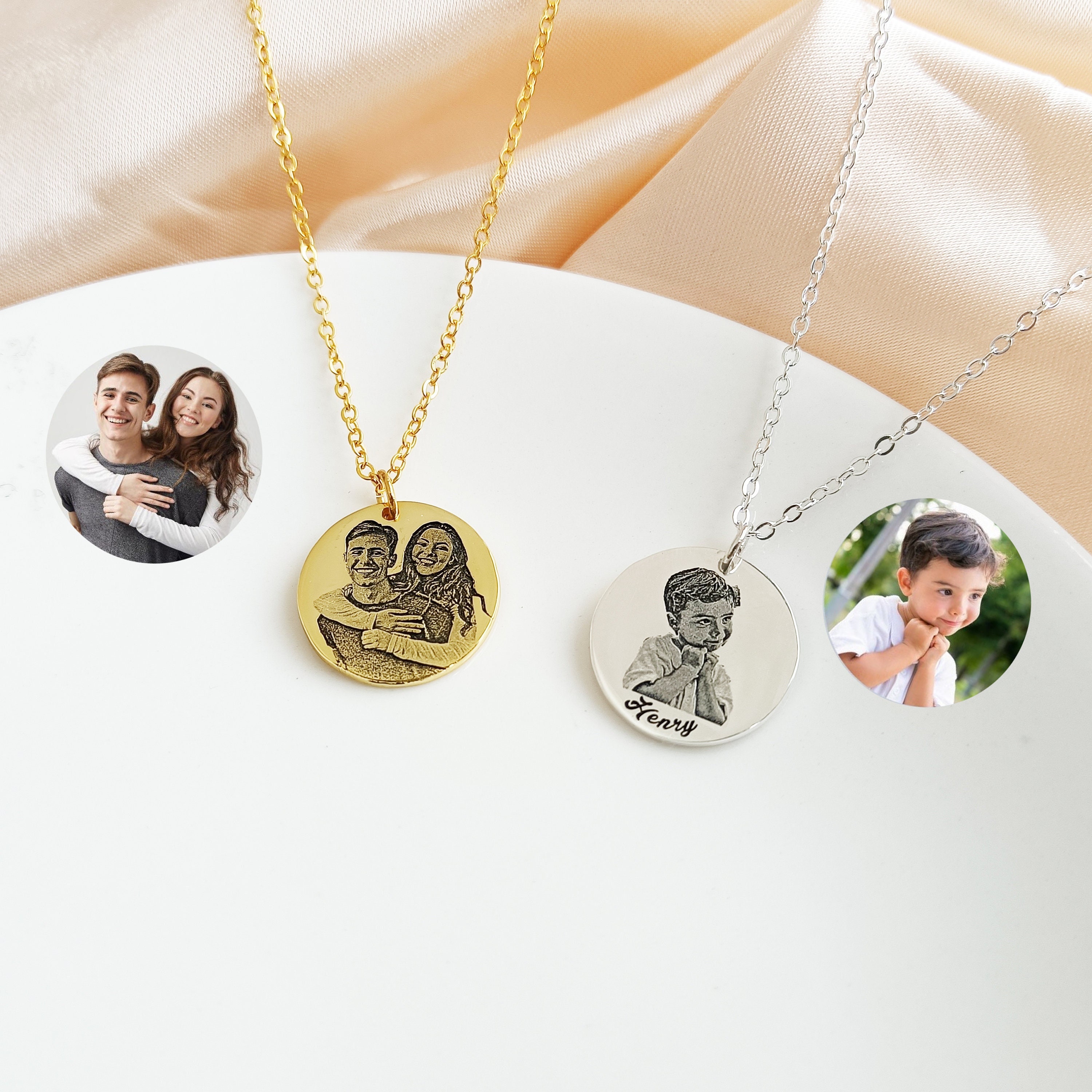 Anavia Personalized Pet Portrait Necklace, Handmade India | Ubuy