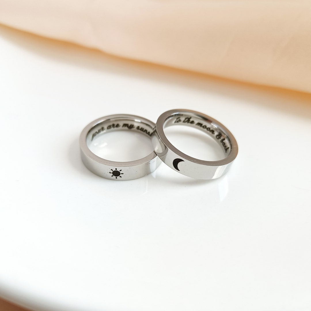 Sun And Moon Harga Pandora Ring Moon Couple Ring Set Pandora