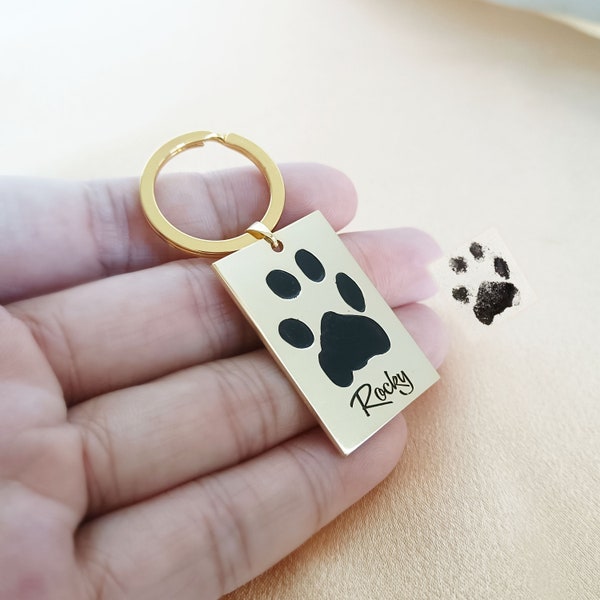 Dog Nose Print Keychain Etsy