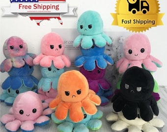 reversible squid plush