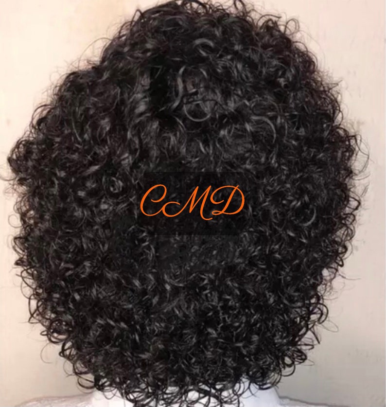color Natural black 1B Curly bob,Brazilian remy hair 4x4 lace closure Short pixie wig 180 density,pre-plucked wbaby hair