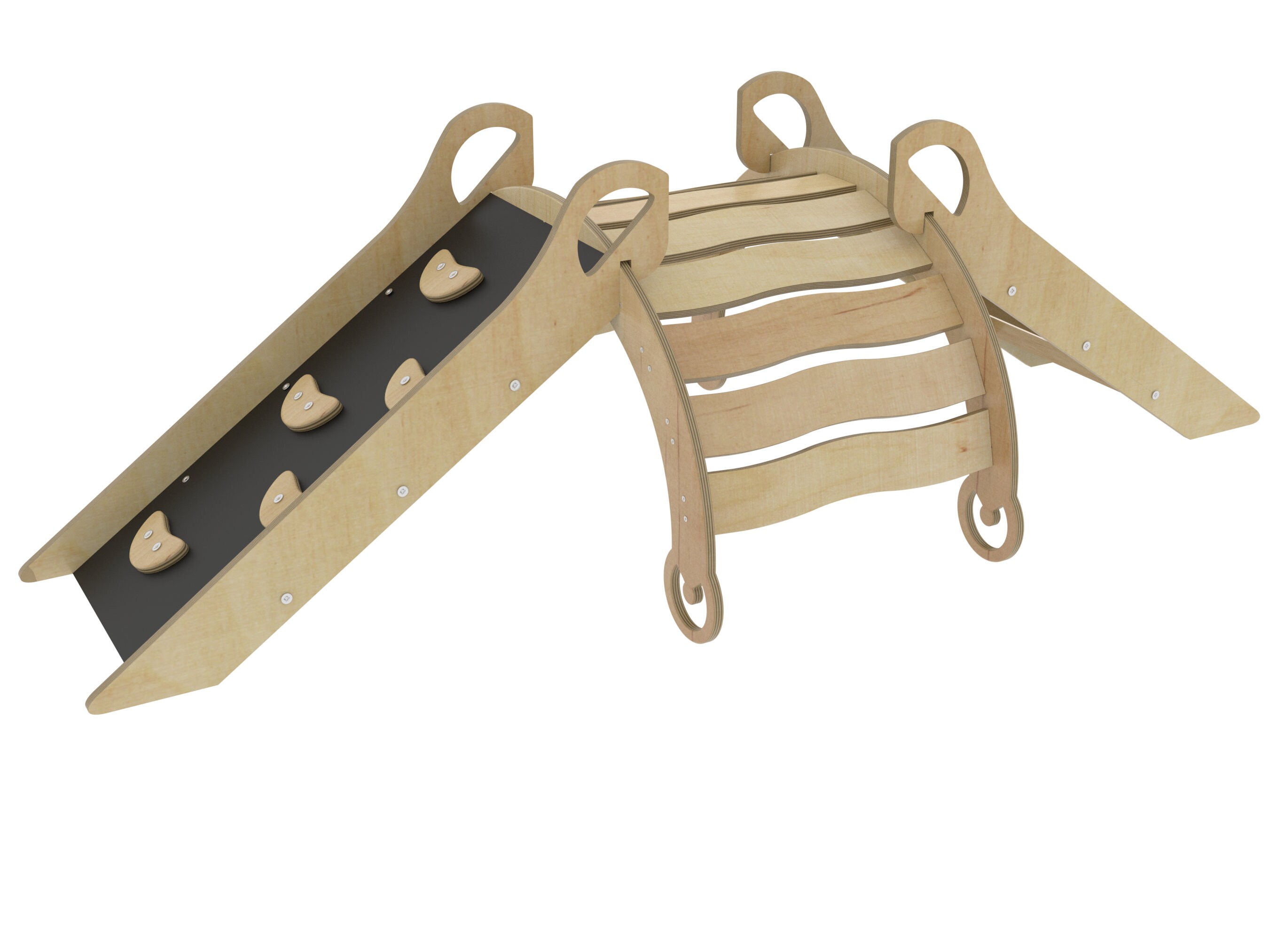 Handmade Natural Wooden Rocker With Pillow Gift for Baby Gift | Etsy