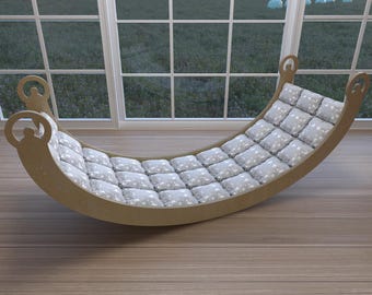 Biggest Rocker 150cm for older children therapeutic montessori swing toy for autistic children Rocker with pillow toy large climbing arch