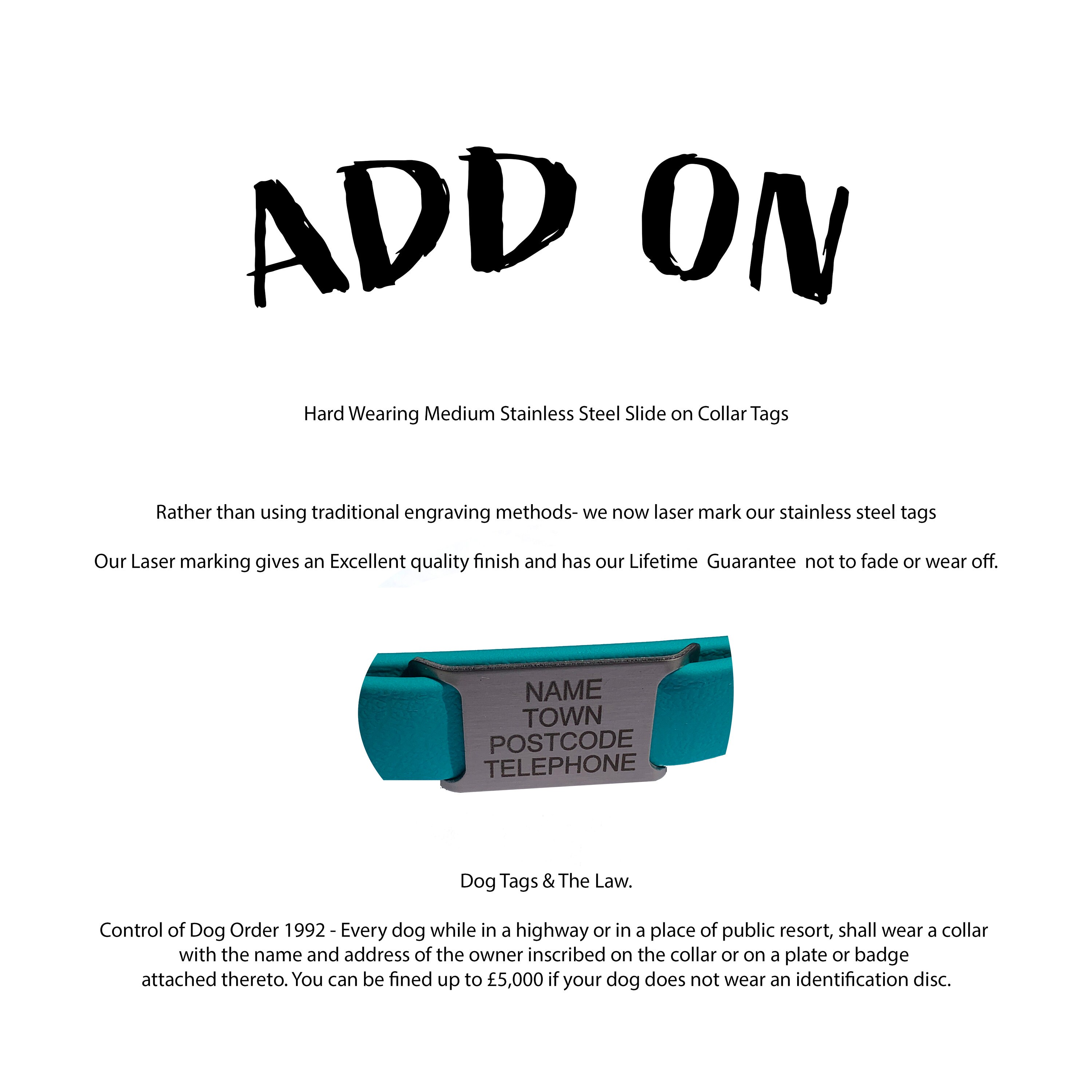 Hard wearing dog tags hot sale
