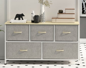 Natural Wood Dresser Refinished Furniture Tall Dresser Etsy