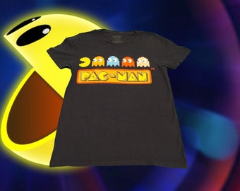 Vintage Officially Licensed Pac-Man Men's Small Size Short Sleeve Shirt