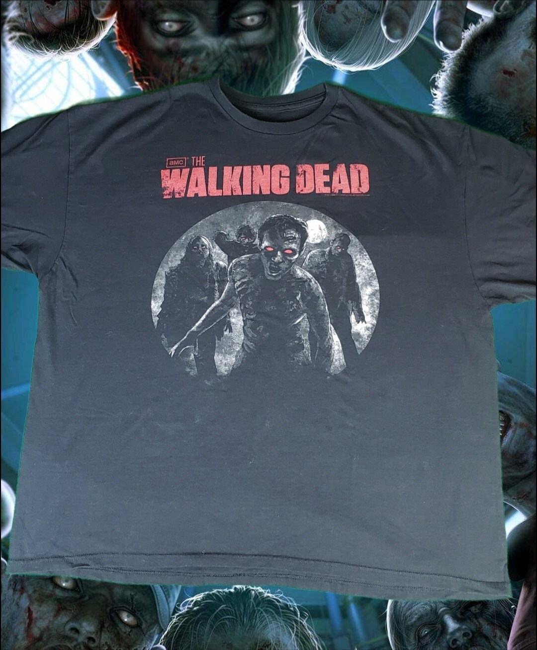 ALSTYLE THE WALKING DEAD Movie T-Shirt, Men's Size L cotton black type Vintage Second Hand