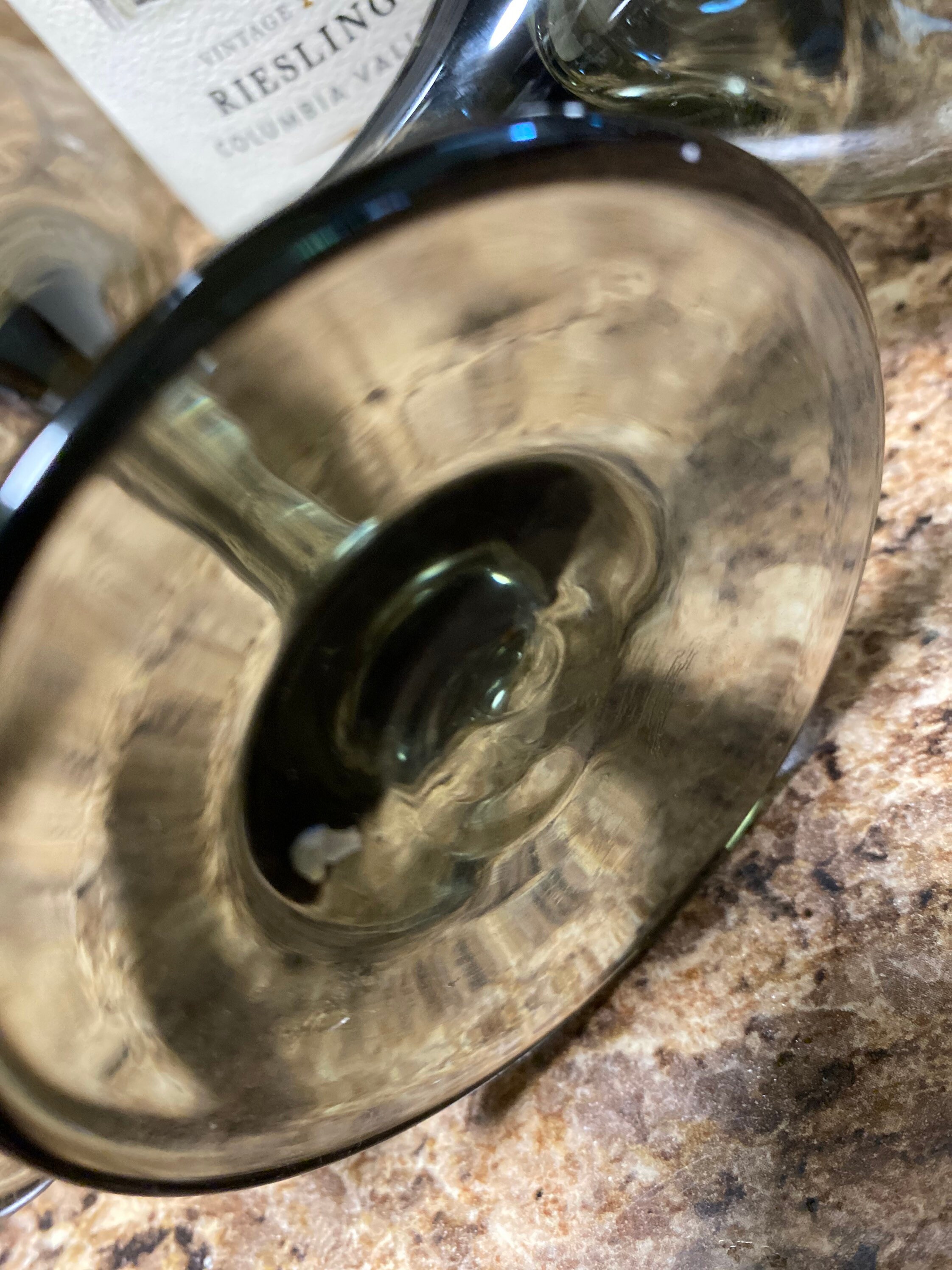 Vintage Libbey Stemware Smokey Grey Wine Stem Glasses Set of 2 Etsy UK