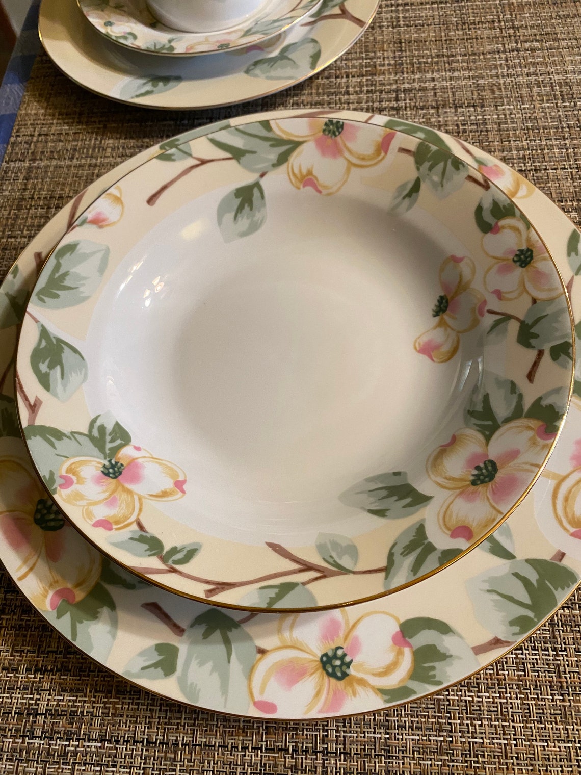 Fairfield Fine China Vaisselle Set Dogwood Pattern Made in Etsy
