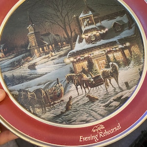 Schwans 2001 Limited Holiday Edition Christmas 2001 Terry Redlin “Evening Rehearsal”