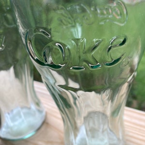Anchor Hocking Green Coke Glasses Set of 6 Drinkware Coca-Cola