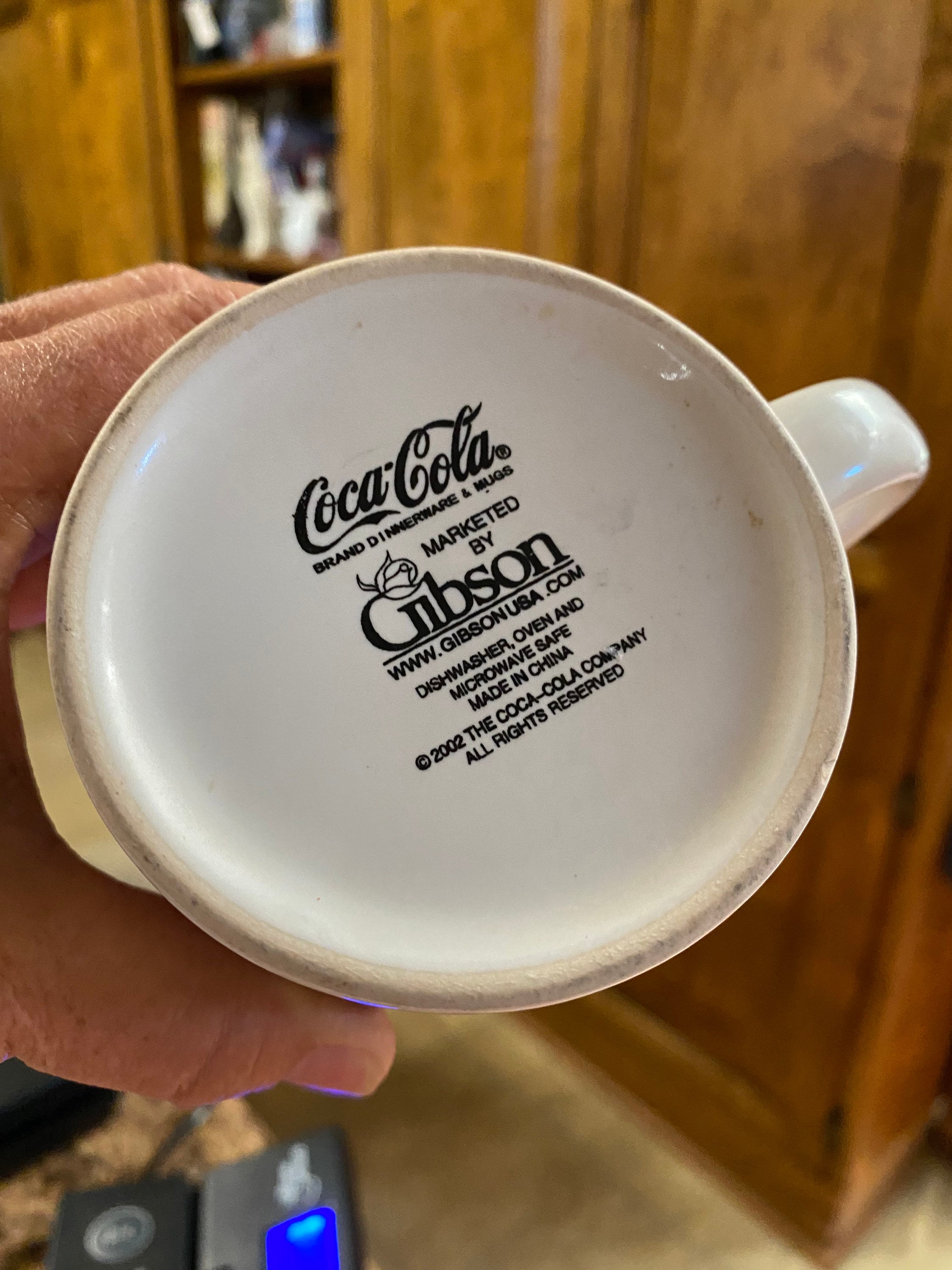 Coca-cola Brand Dinnerware Mug Gibson USA 2002 Advertising - Etsy