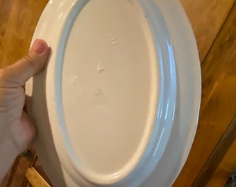 Buffalo White China Oval Serving Tray Plate Platter 10.5 inch