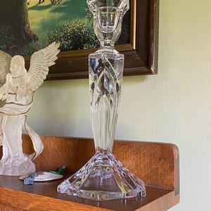 Fifth Avenue Crystal Palisades 9 inch Single Candlestick Candleholder Like New