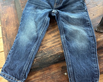 Oshkosh B'gosh peuterjeans 2T cinch taille rechte pijpen tweedehandse staat