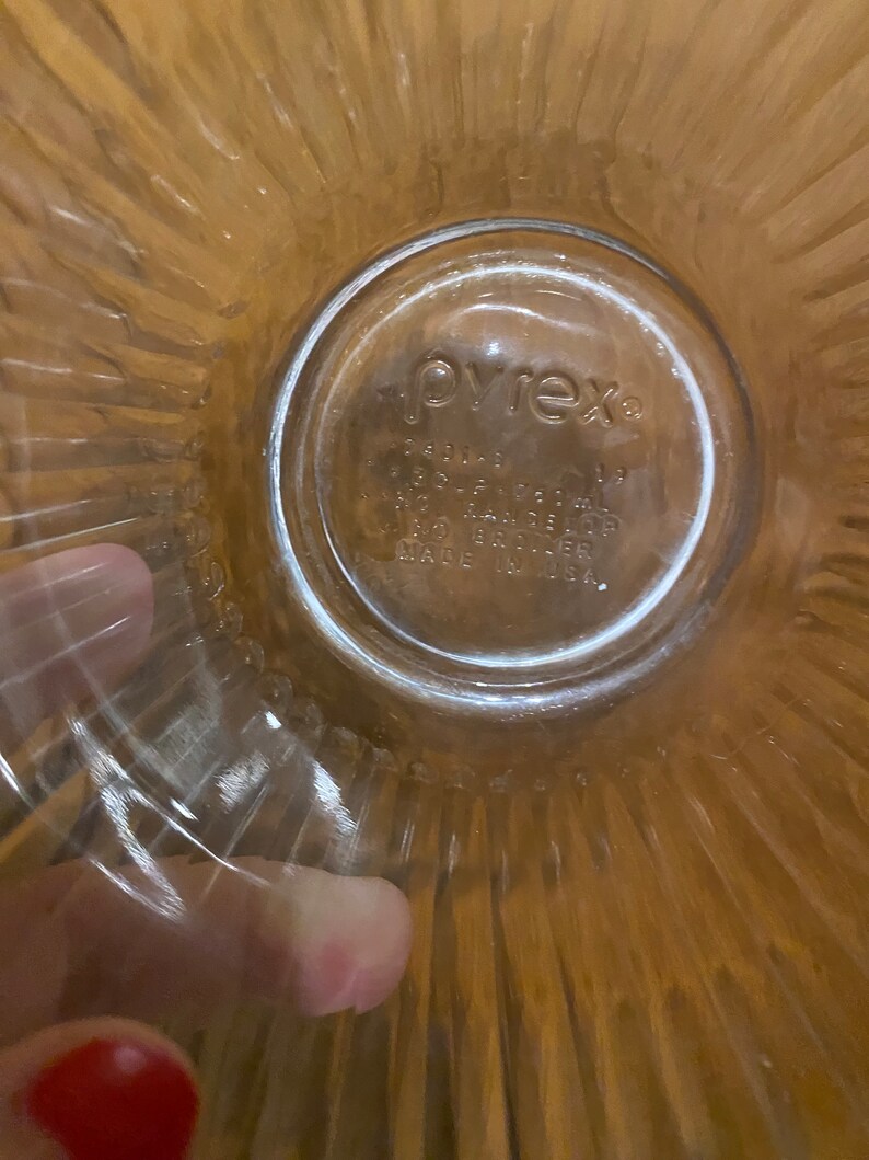 Vintage Pyrex Ribbed Bowls 3 Cup 750 Ml #7401 S Set of 2 Serving Bowls ...
