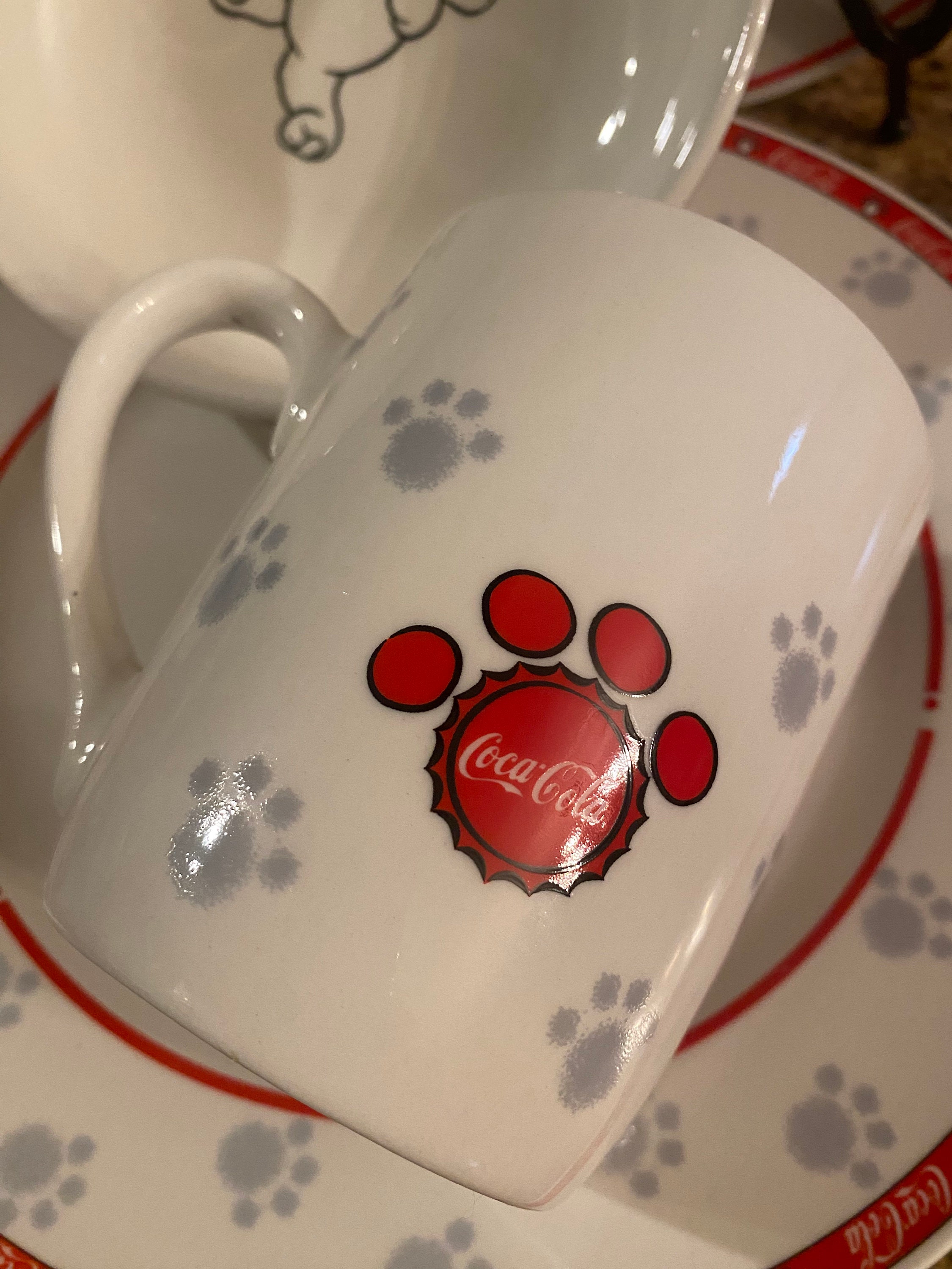 Coca-cola Ceramic Dinnerware Vintage Polar Bear Brand Anchor Coca-cola Ceramic Dinnerware Vintage Polar Bear Brand Anchor