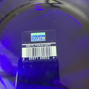 Bormioli Forum Sapphire Blue Dinner Plate 10.5 inch
