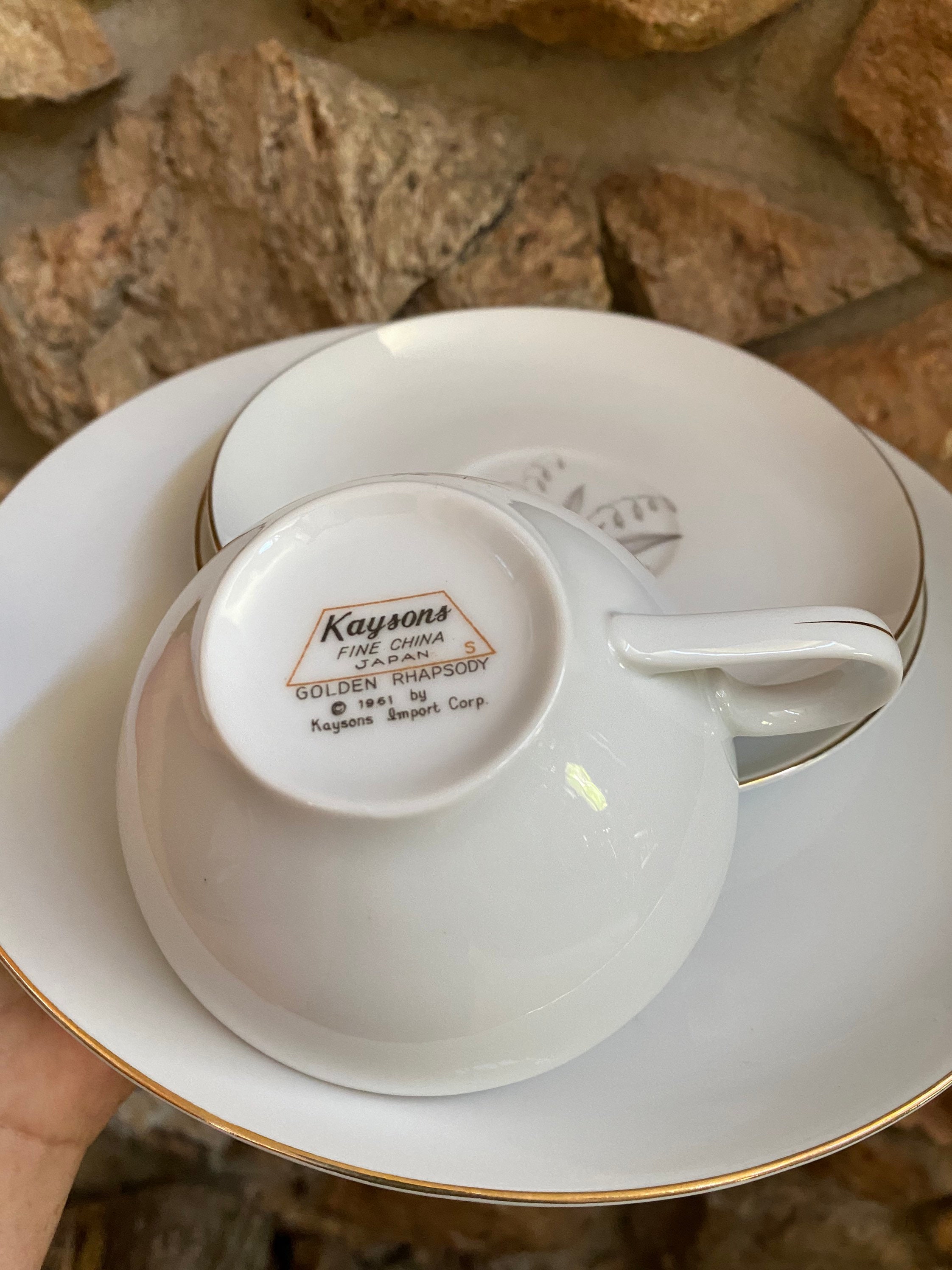 Kaysons Fine China Japan MS Y S Golden Rhapsody 1961 by Etsy